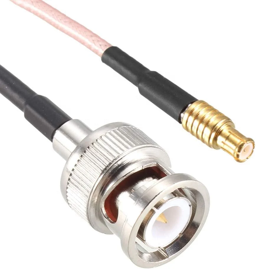 Custom RF MCX-Type-M to BNC male adapter straight bnc male to mcx male cable assembly rg316 bnc to mcx cable