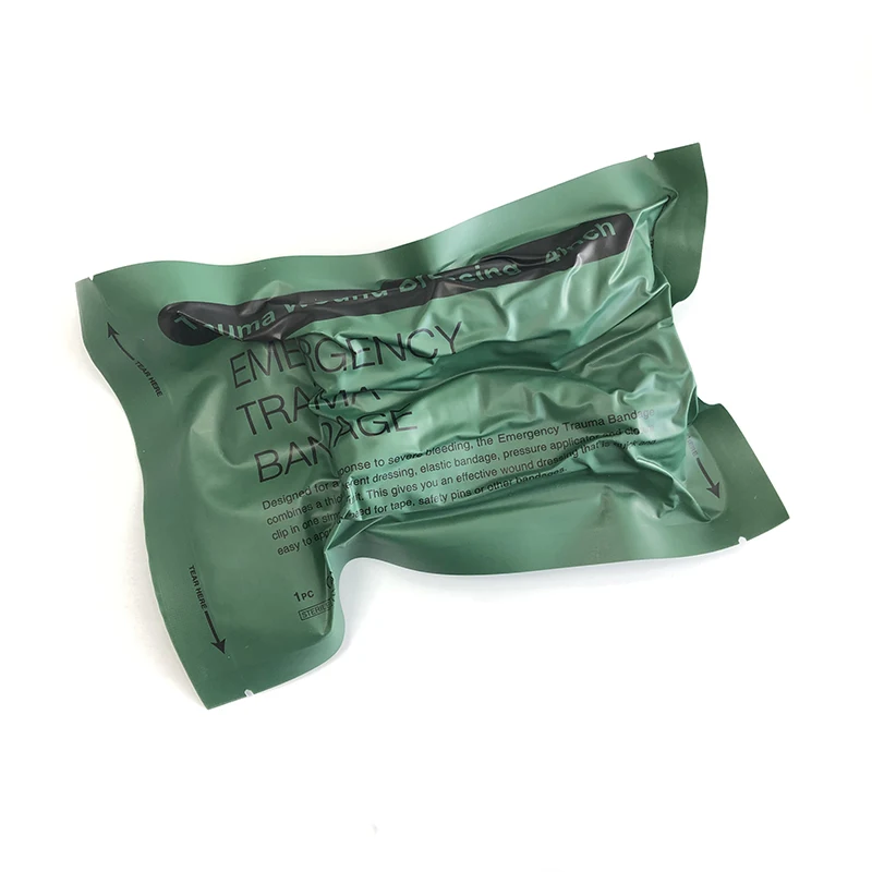 Medical Supplies Emergency Bleeding Control Wound Dressing Green Trauma Emergency Bandage