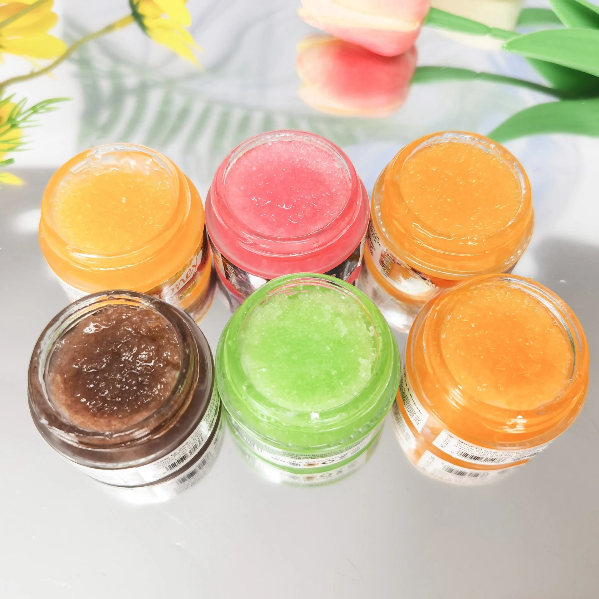 Hot Selling High Quality Lip Scrub Moisturizing Sugar Crystal Lip Mask Factory Wholesale Lip Care Cosmetics OEM/ODM