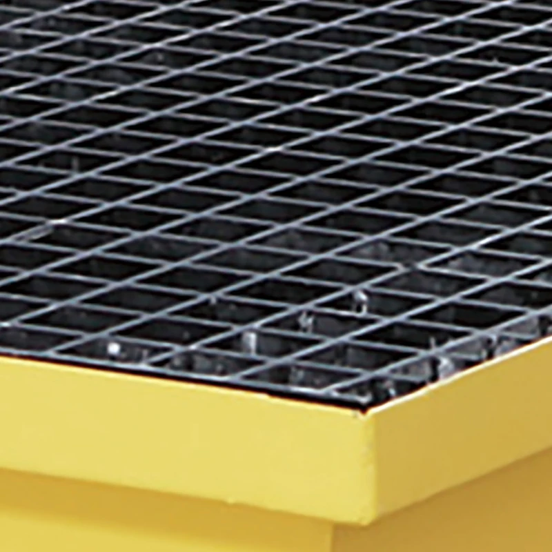 SYSBEL CE Approved 2 Drum Steel Spill Control and Spill Containment Pallets with Mobile cart