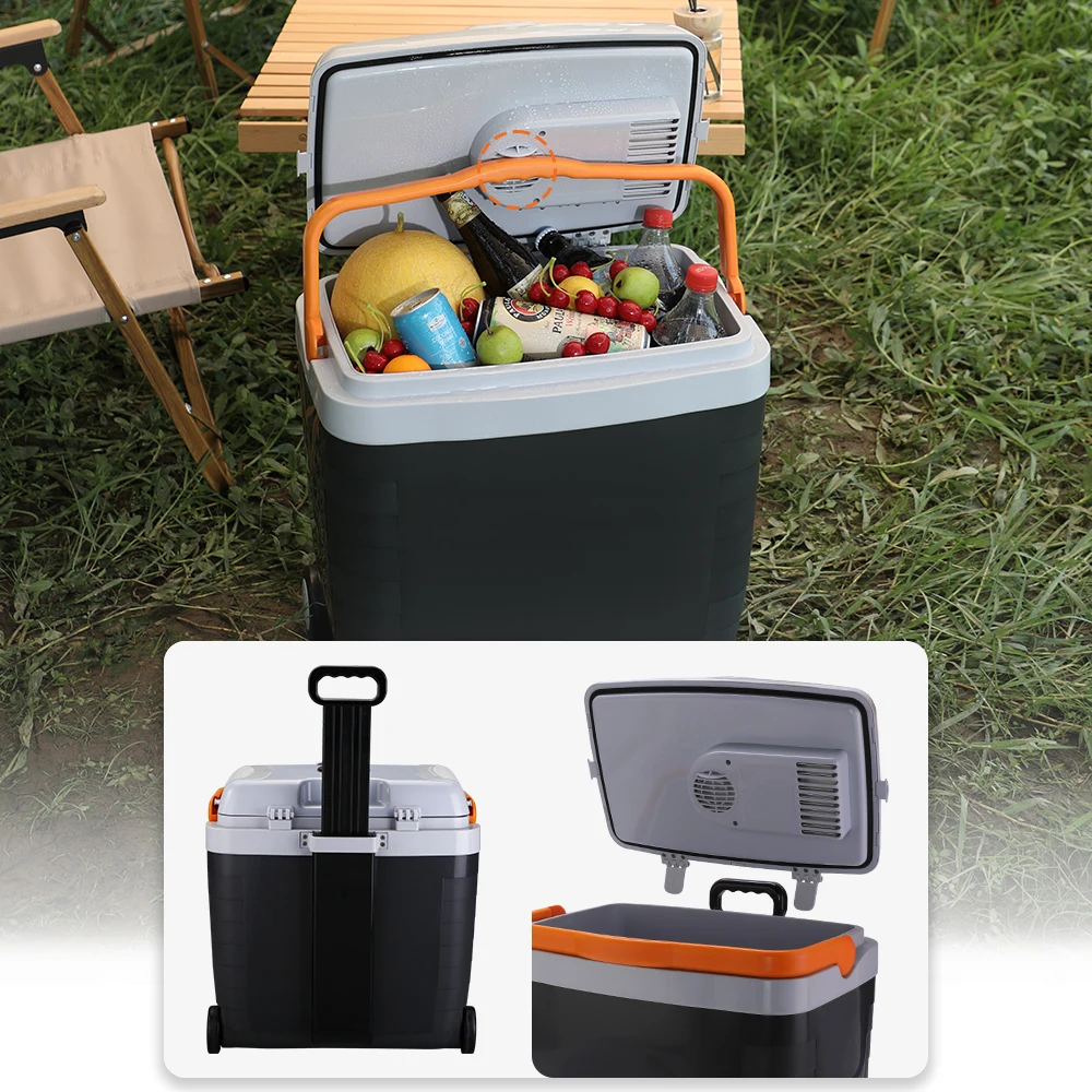 Camping Outdoor Car Fridge Mini Fridge High Grade DC 12V AC110-230V 12v 28L