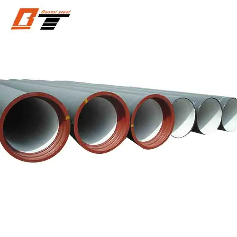en598 c40 dn600 dn100 150mm 500mm 700mm socket and spigot black ductile cast iron pipes