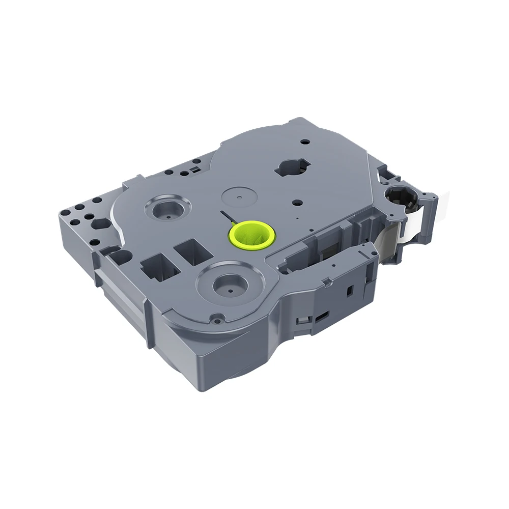 Compatible Tz Laminated Label Tape Tze221 TZ2-221 Tz 221 9mm*8m Black on White Label Tape Printer Ribbon  for Brother PET/ABS