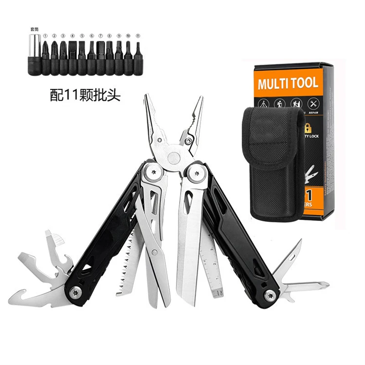 WELLFLYER MUPL-150 High Quality Multifunctional Pliers Portable Foldable Outdoor Emergency Multi Tool EDC Multipurpose Knife Kit