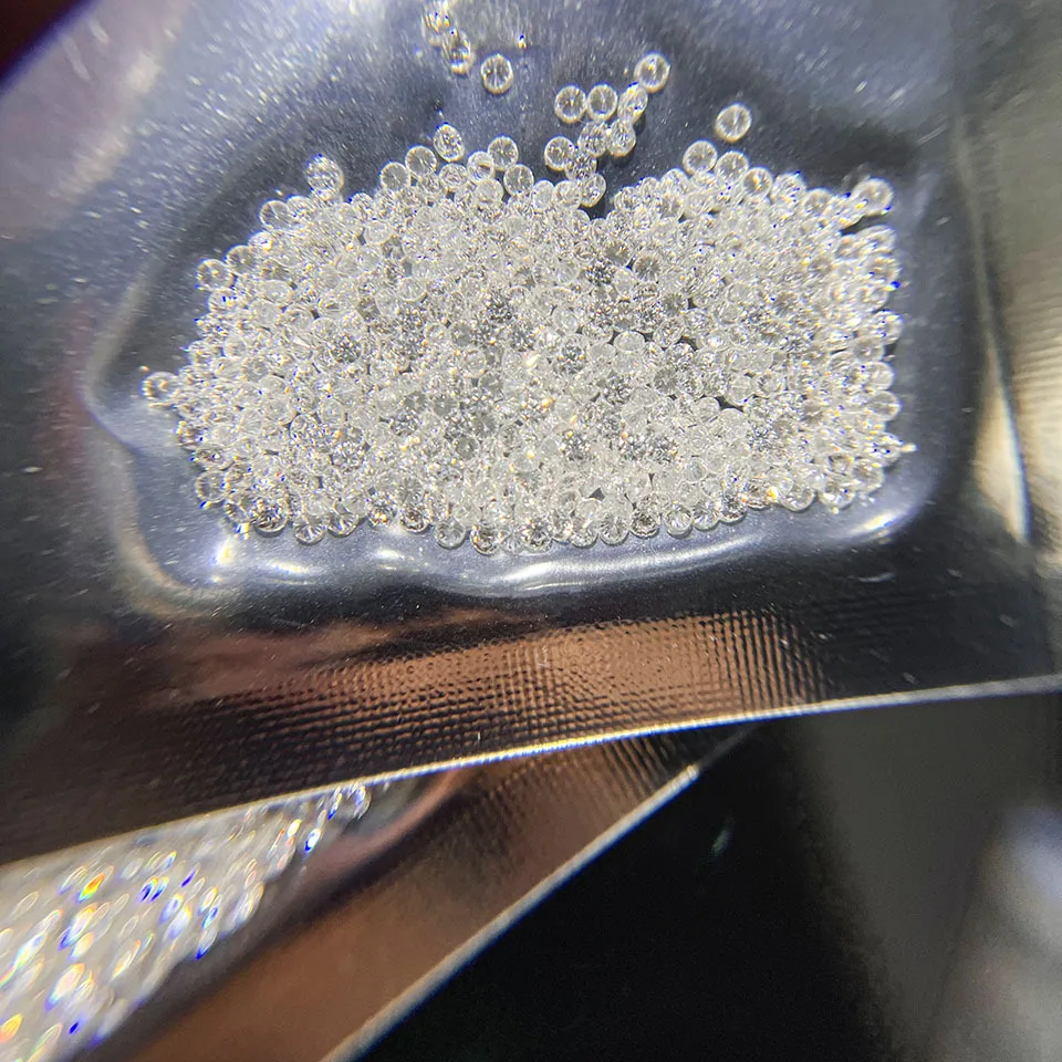 0.7mm-3mm Man-Made DEF China Lab-Grown Diamonds HPHT CVD Loose Gemstones Created Melees