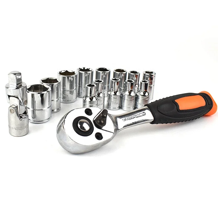 Hot sale multifunctional car tools set mechanic home household tool box socket set 46pcs