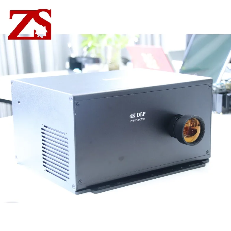ZS LAS 385nm 405nm 4K UHD Laser light source powerful 20W UV LIGHT ENGINE DLP projector for rapid prototyping Ceramic 3d printer