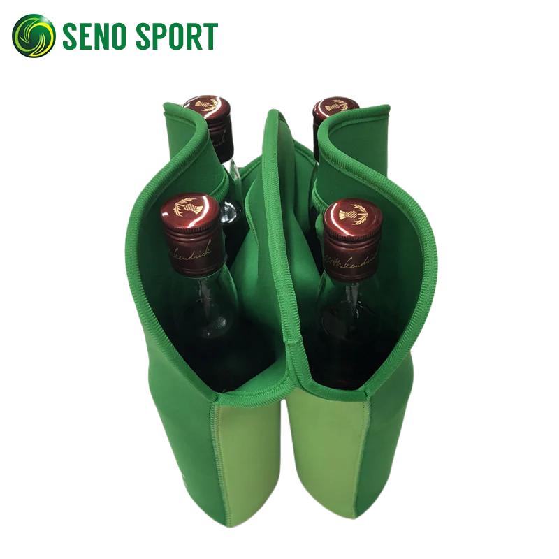 New Style Neoprene 4 Pack Beer Bottle Holder With Bottle Opener