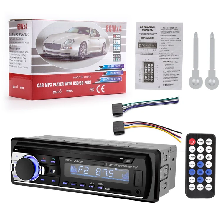  JSD520 низкая цена 12 в 1 Din HD сенсорный экран Pioneer автомобильная аудиосистема радио