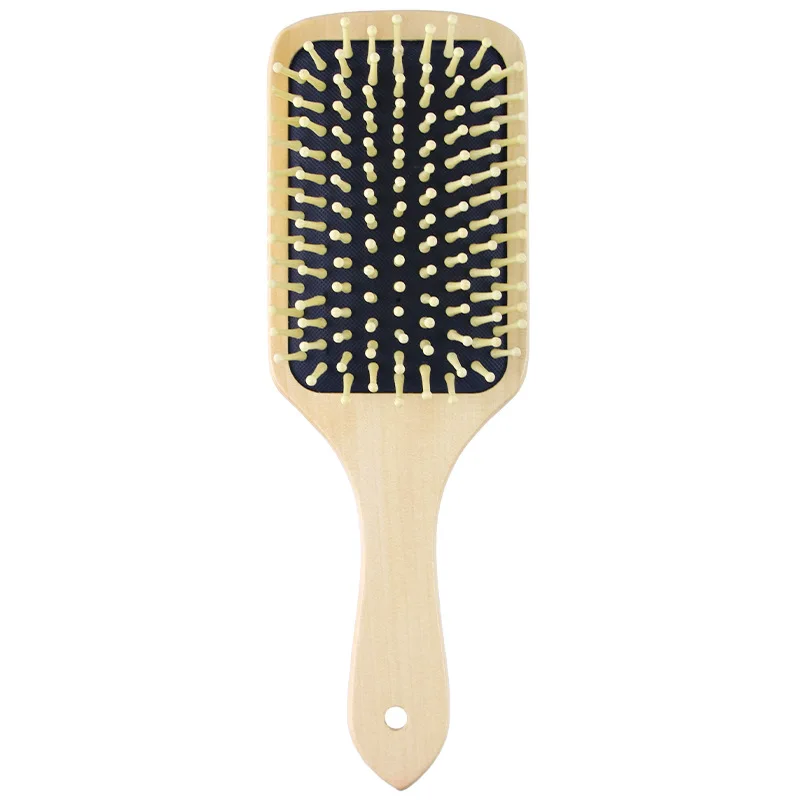 2024 New Style degradable Fashion Nature Bamboo/Wooden long hair for women thick curly hair Hair Brush scalp Massage Comb