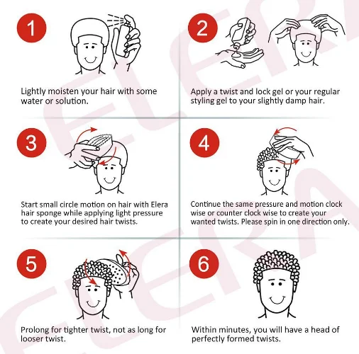 Hot sale Hair Curl  Twist Sponge 8 shape With Holes Sponge Curly Hair Twist Sponge Foam For Black Men