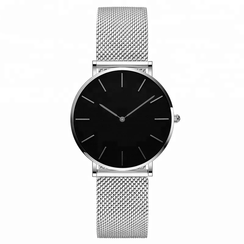 
2020 Fashion OEM ultrathin mesh band simple elegance stainless steel watch rose gold reloj de cuarzo watch 