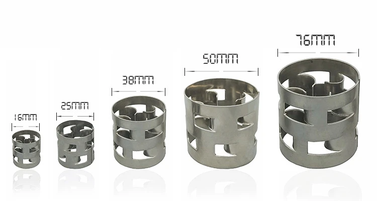 16 mm SS 316 Metal Random Packing Pall Ring Manufacturers Hualai Company