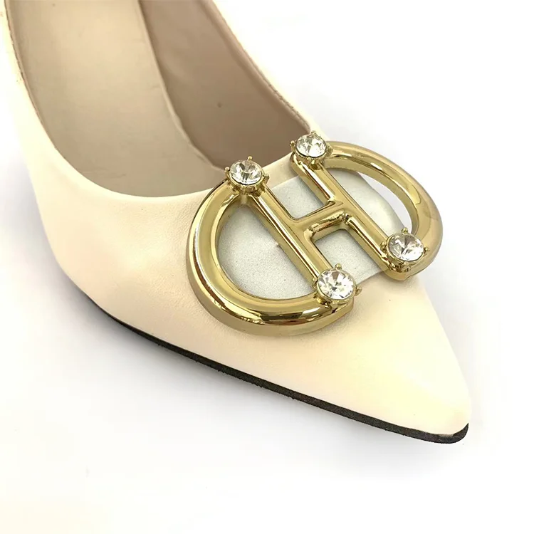 Factory direct sale new listing custom ladies zinc alloy metal shoe clip decorative shoe buckle accessories