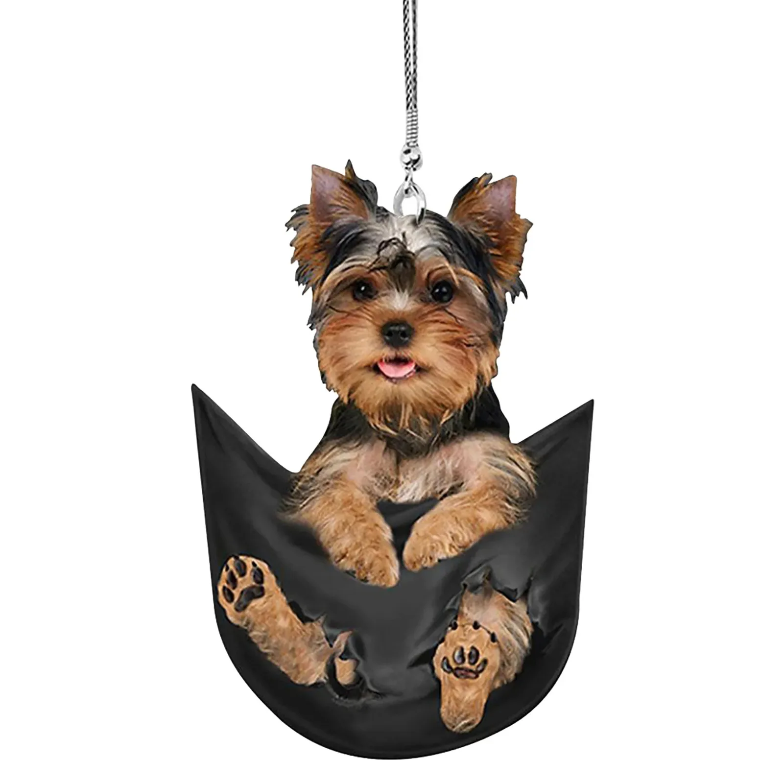 Dog Car Hanging Ornament Car Mirror Hanging Accessories Cute Dog Rear View Mirror Accessories Funny Auto Accessories