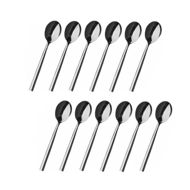 Hot Forged Teaspoons Gift Metal Teaspoons For Tea Deluxe 18/0 Stainless Steel Highly Finished Set