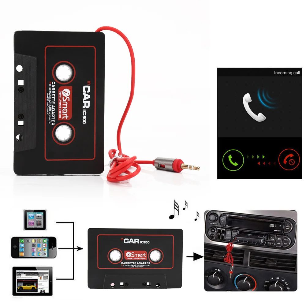 Amazon Hot Products Car Stereo Audio Cassette Tape Adapte Wireless Mini Music Radio Audio Car Mp3 Player For Android