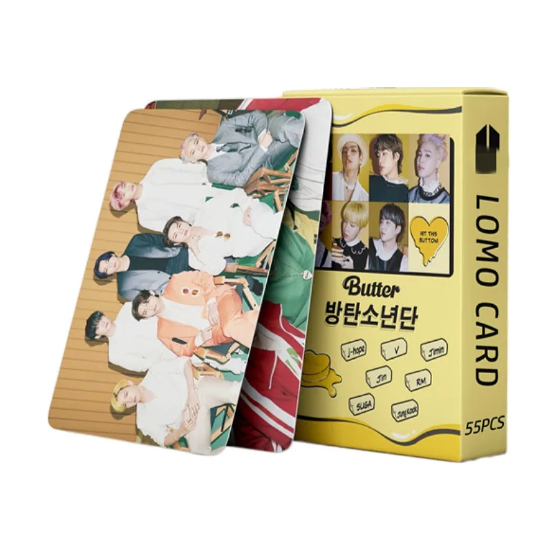 55 pieces/set wholesale BTS Butter Album K-pop Bangtan Boy Butter Lomo Card Photo card BTS Butter Album