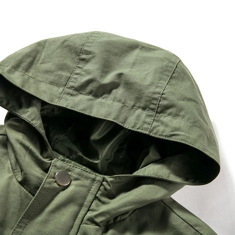 
Newest Children Breathable Detachable Hood Winter Outwear Coat for Kids Casual windproof 