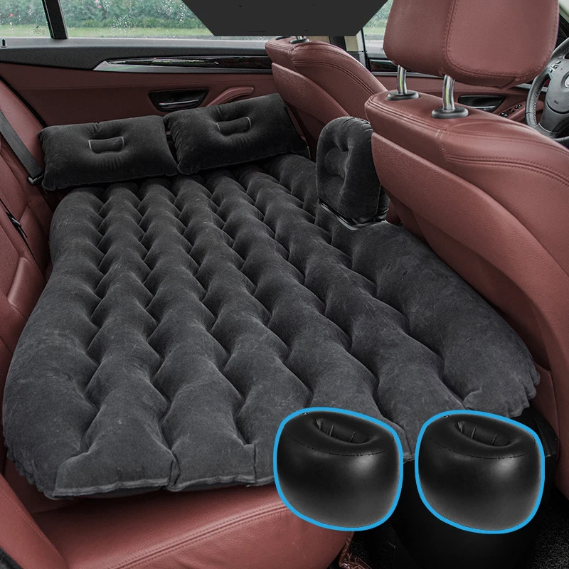 Cheap price comfortable PVC flocking sleeping inflatable car air bed travel car air mattress