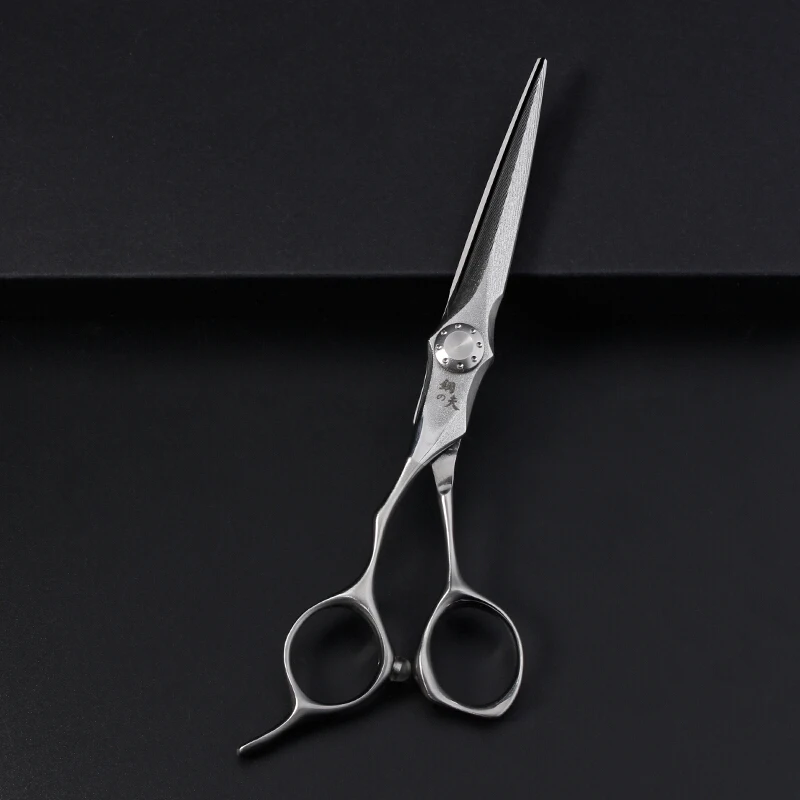 KUNGFU Factory Damascus Steel Direct Sale Left Hand Hair Dressing Scissors Barber Shear Hair Cutting Scissors