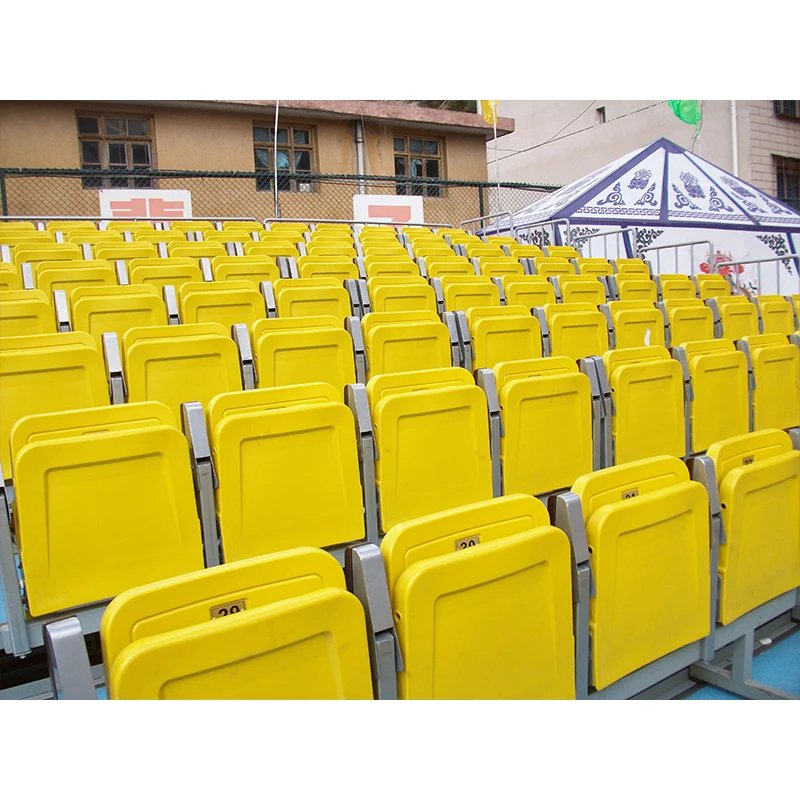 JY-716 factory price stadium seat used CE standard folded chair metal bleacher aluminum grandstand