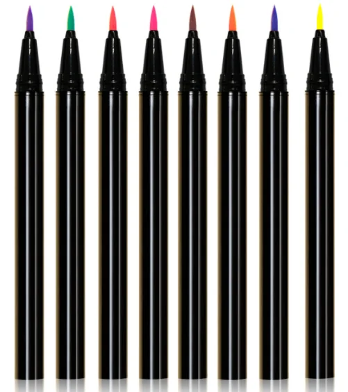 Wholesale Custom Logo private label empty plastic refillable black liquid eye liner container eyeliner glue pen bottle tubes