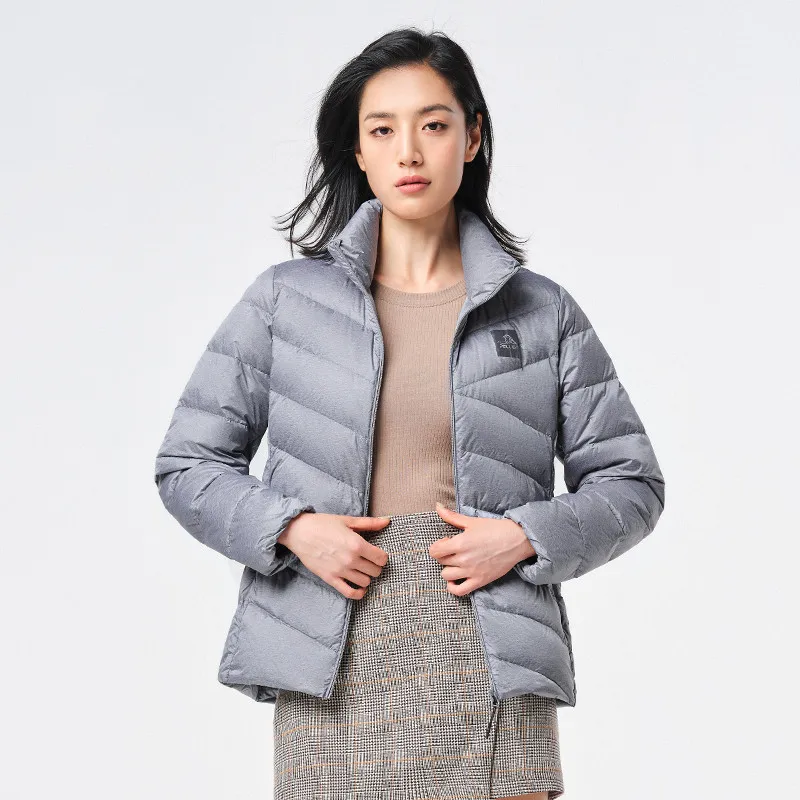 PELLIOT winter thin ultra light warm plus size stand collar 700 fill power stand collar 90 white duck down jacket