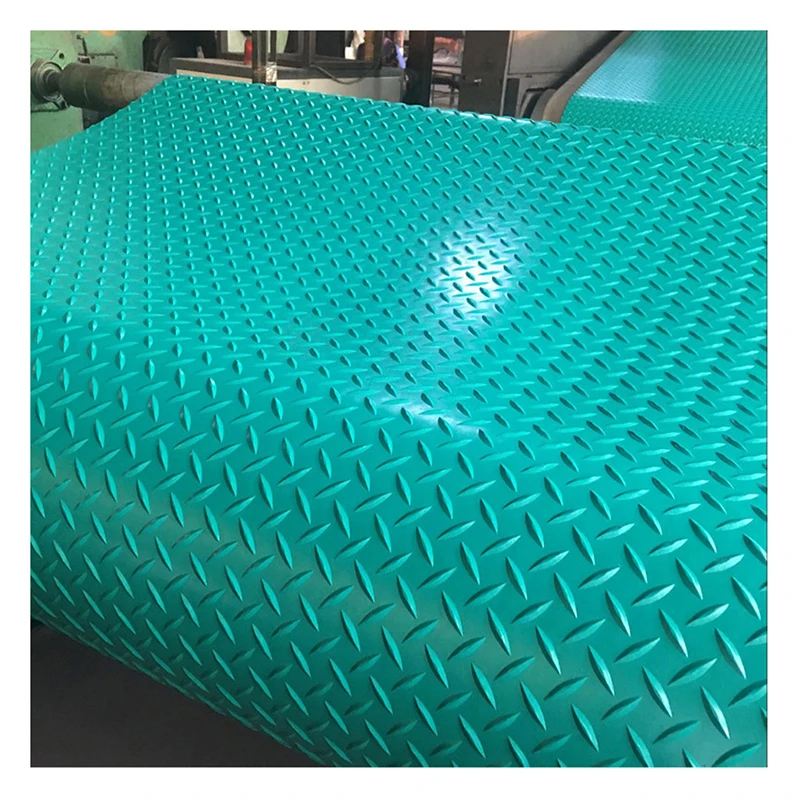 garage pvc vinyl floor mat anti-slip plastic floor roll mats with custom color