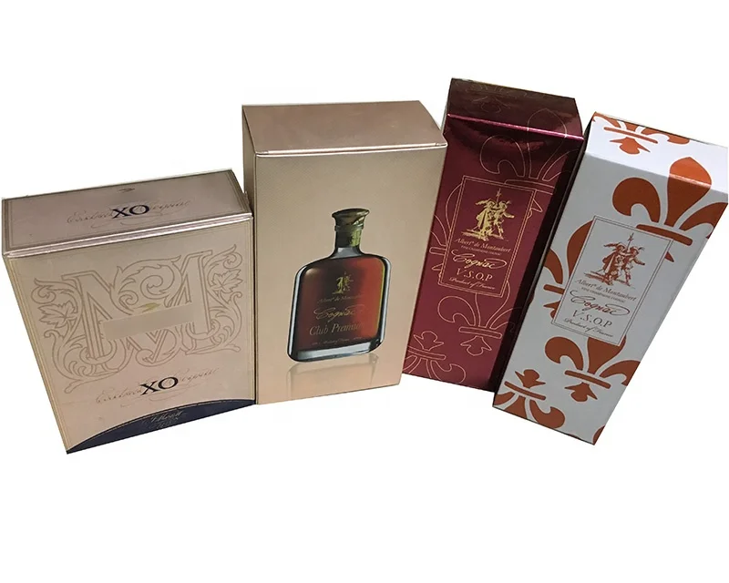 Custom print full embossed texture background wine boxes Customized paper wine boxes with paper compartment holder