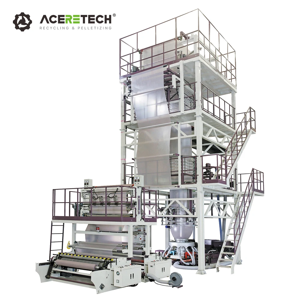 CM-ABC-444-1100 Three layer Film Blowing Machine Garbage Bag Plastic Pe Film Extruder Line