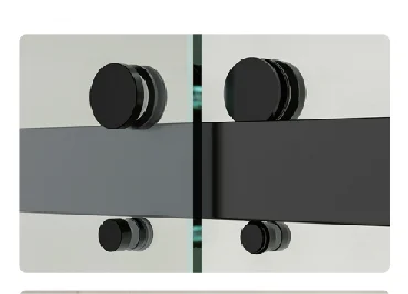 Minimalist Design 8mm Thick Sliding Glass Shower Door with Aluminium Frame Straight Appearance for Home Hotel Folding Open Style
