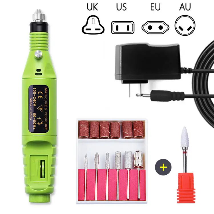 Professional Electric Nail Drill Machine Nail Files Pen Pedicure 7 Bits MillingUV LED Gel Polish Remover Nail Art Manicure Tool