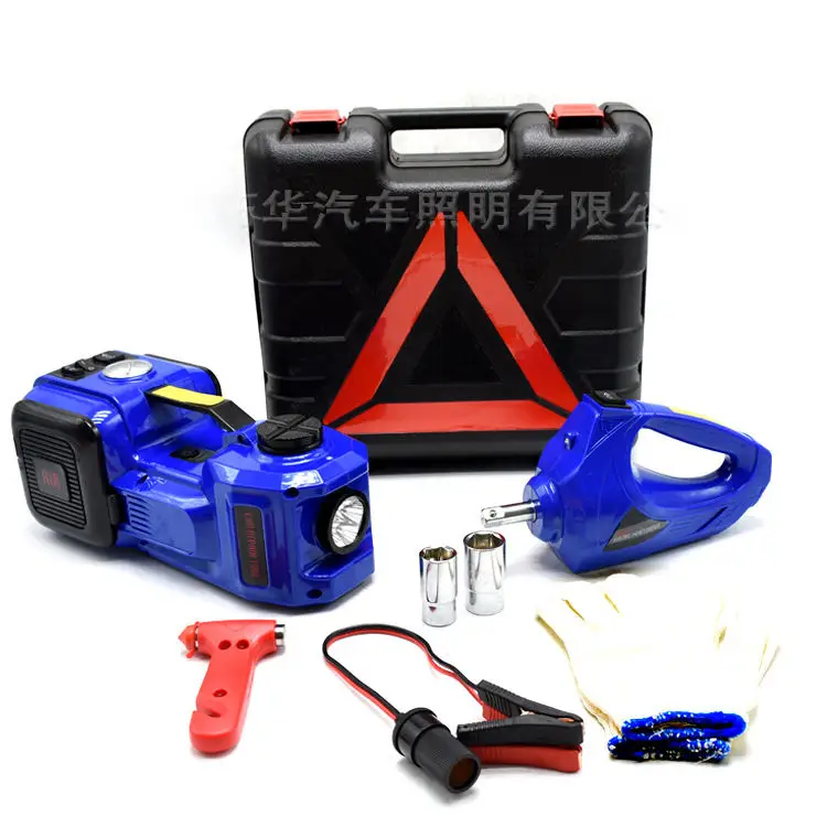 Low MOQ Car Left Jack Portable Electric Power Wrench Car Vehicle Kit Tyre Inflator Tire Pump Hydraulic Floor Car Jack and Stands