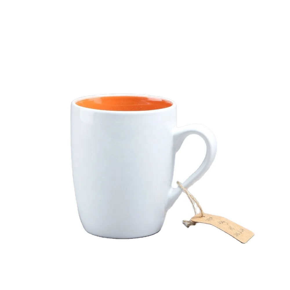 Рекламная кофейная кружка с сублимационным логотипом, белая керамическая кофейная кружка