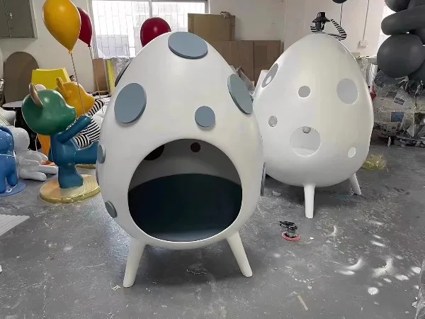 DS-1783 Fiberglass plastic leisure egg Nordic style home Egg house Egg chair sofa Space chair custom art sofa
