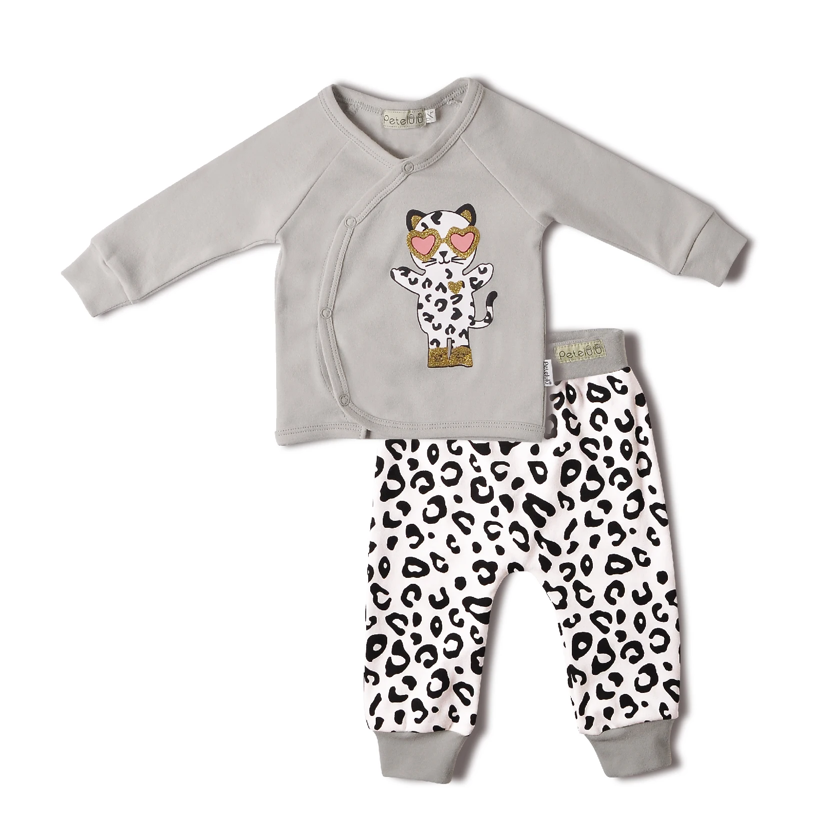 Baby Tiger Solid Plain Style Cotton Newborn Gift Blanket Set