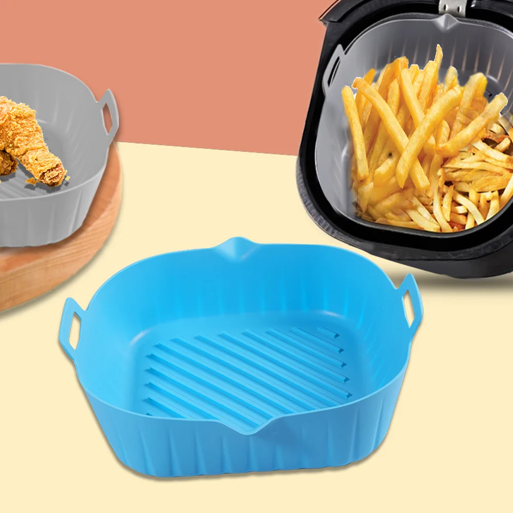 Heat-resistant Silicone Oven Pan Silicon Air Fryer Basket Air Fryer Pot