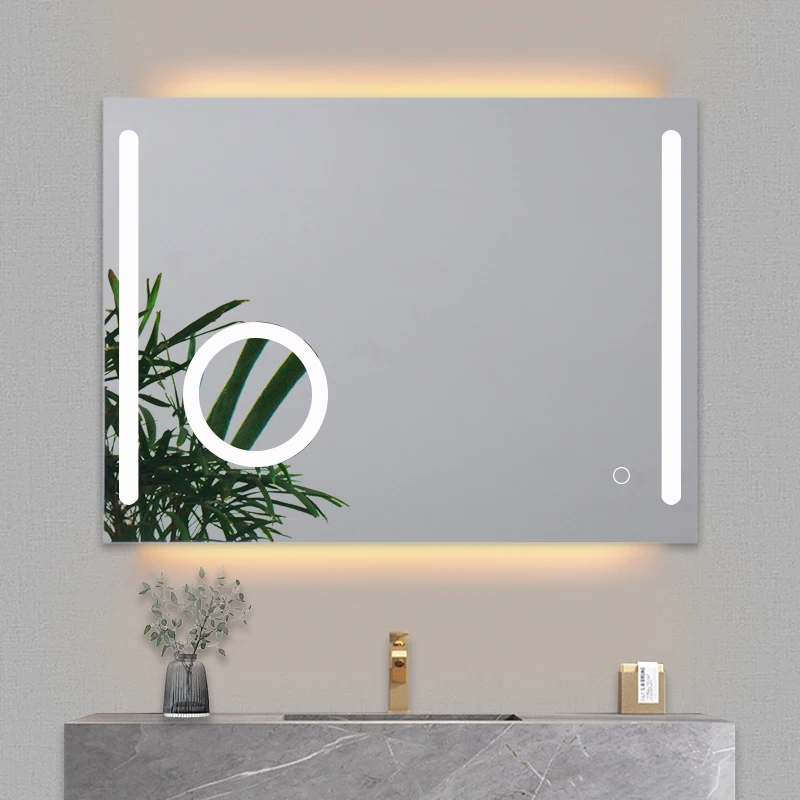 High-quality Image Can Be Magnified Intelligent Control LED Dimming Smart Backlit Mirror Bathroom Mirror