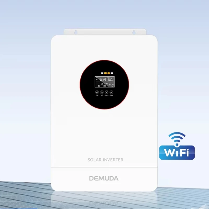 Pure Sine Wave Parallel Invertor 6.2kw 5kva 3kw Solar Hybrid Inverter Built-in 100A MPPT Controller for Home RV Off-Grid System