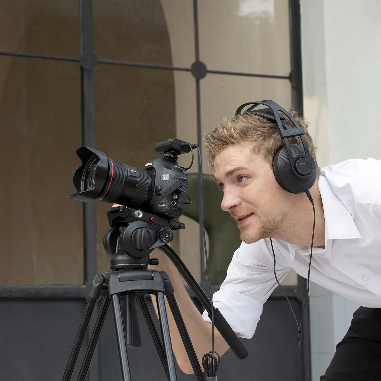 BOYA BY-HP2 Professional Recording Studio Monitor Headphone Wired Stereo Headphones Noise Cancelling for Mixer DJ Computer