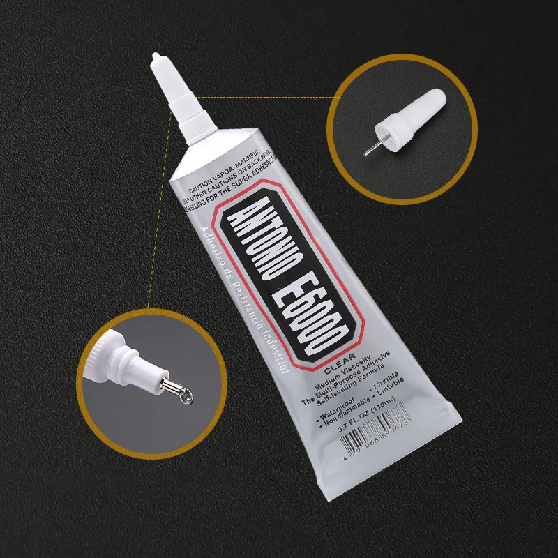 
110ml Industrial Liquid E6000 Super Glue Strong Adhesive For Diy Diamond Painting Cloth Metal Fabric Rhinestones Crystal Glass 