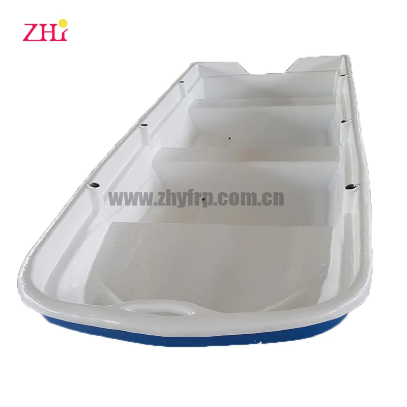 Fiberglass offshore fishing boat 3 person family use rowing boats for sale