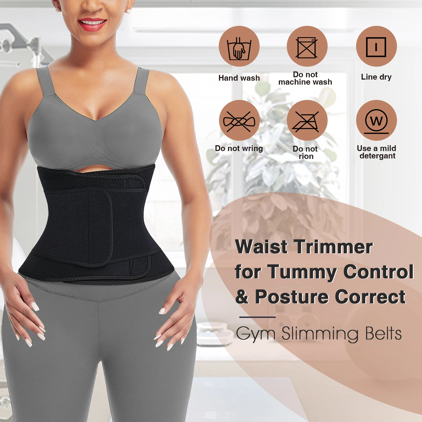 wholesale sliimming sauna fitness neoprene corset waist trainer slimming wrap