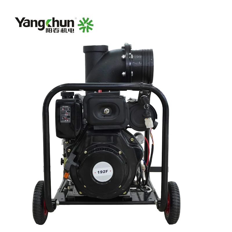 Energy Saving Anticorrosion Portable Gasoline 192F Engine Centrifugal Water Pump With Wheel