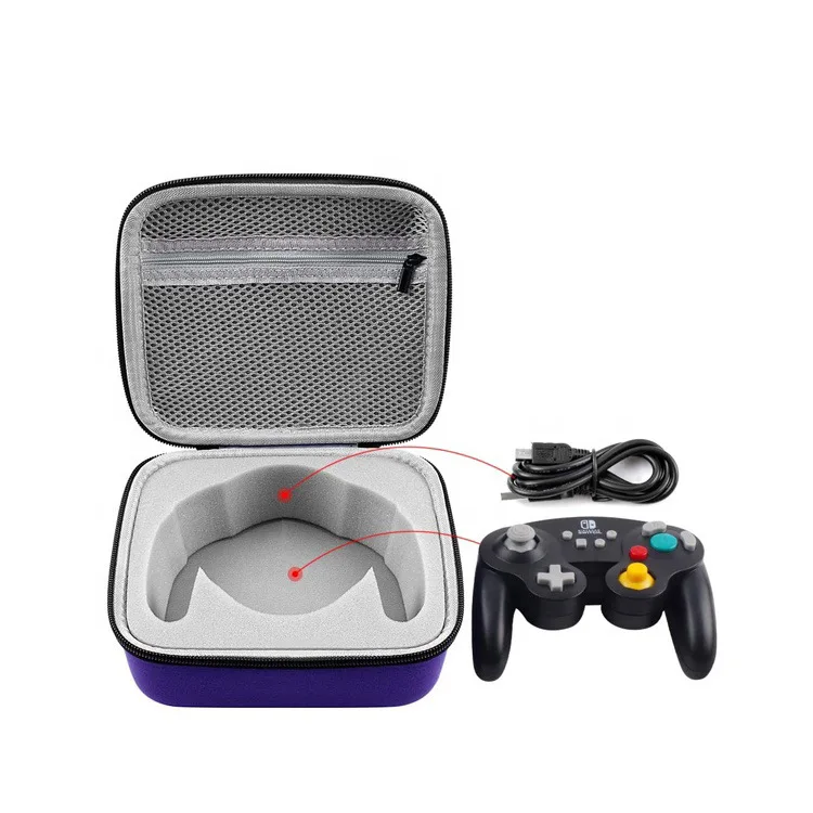 RSBAGS Travel Storage Carrying Bag Hard EVA Protective Case For PowerA Wired/Wireless Controller And Gamecube