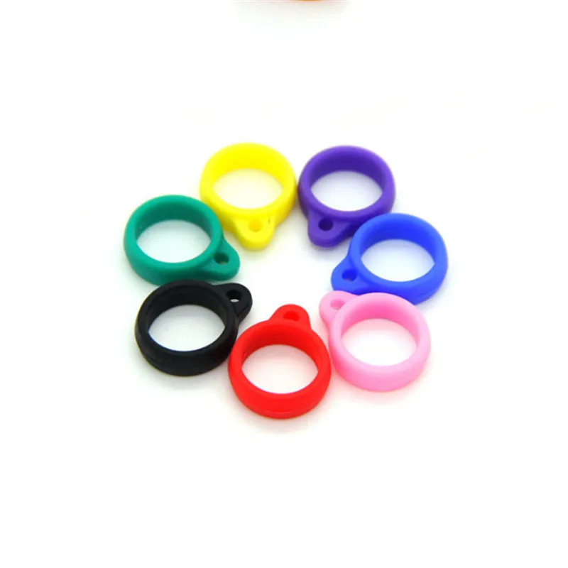 Best quality custom logo vape rings for vape pods mods tanks silicone e cigarette band lanyard ring in stock ship free