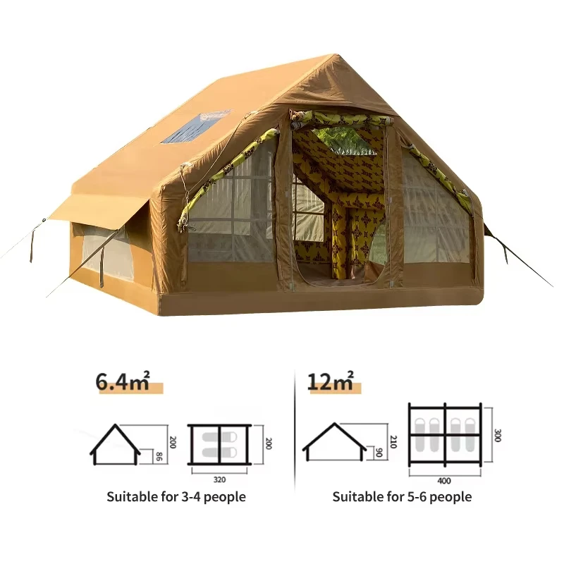 foerstine manufacturer Large outdoor Arab tent Kalta automatic quick-opening inflatable tent 420D Oxford waterproof tent