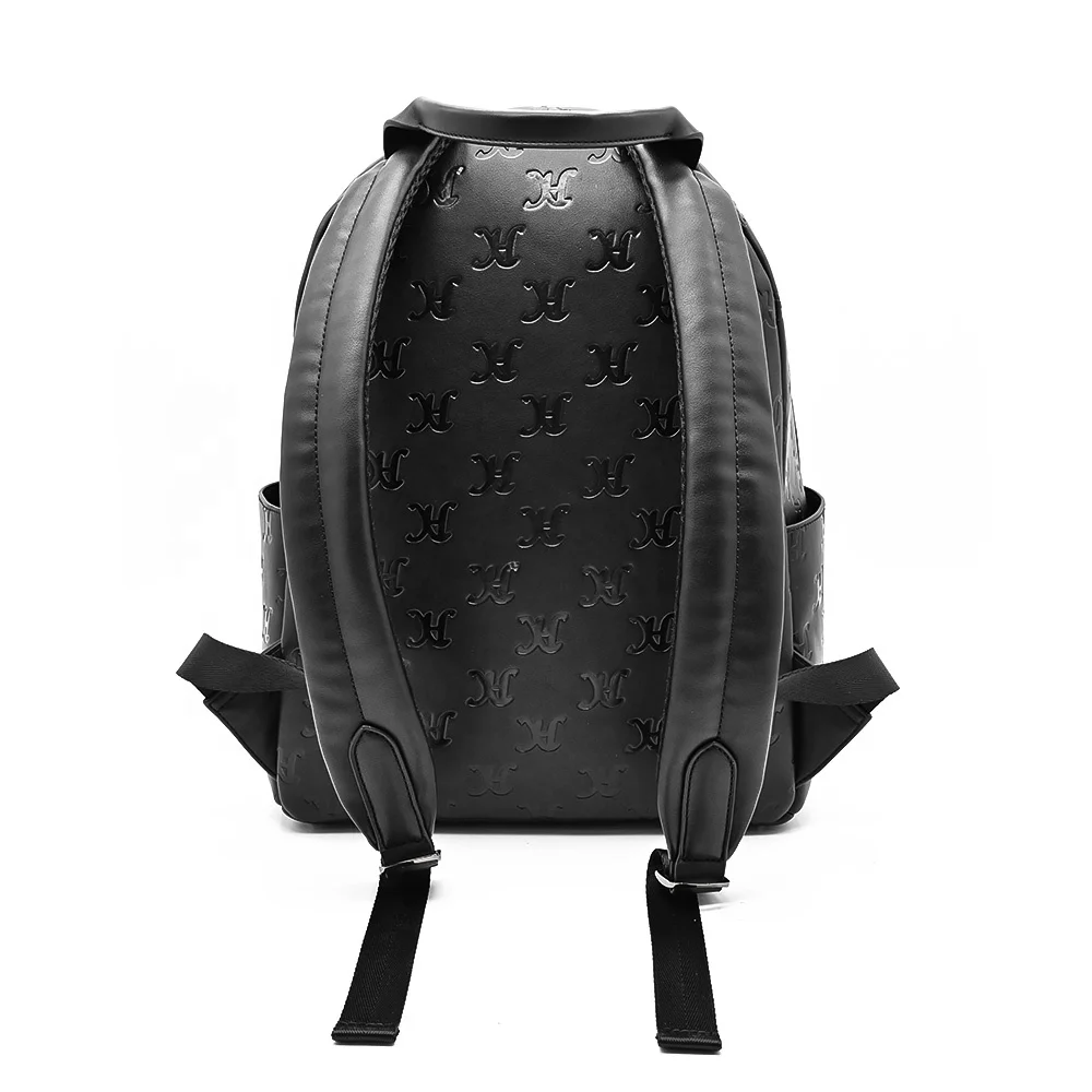 Dad Mom Custom Logo Waterproof PU Leather Baby Diaper Bag Backpack With Insulated Pockets