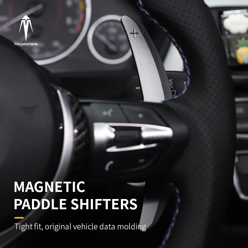 Newly upgraded carbon fiber magnetic shift paddles enhance driving experience, suitable for BMW all models